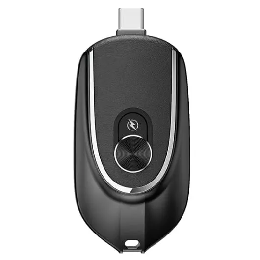 2-in-1 Connector Power Station Portable Charger Mini Emergency Keychain Power Bank