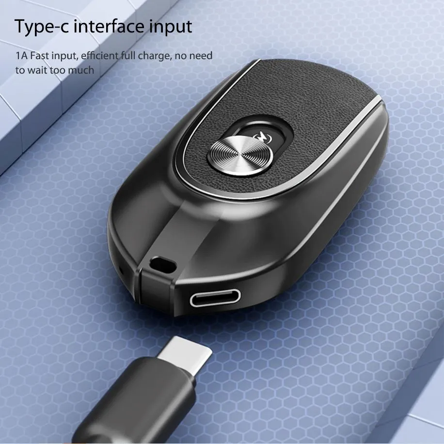 2-in-1 Connector Power Station Portable Charger Mini Emergency Keychain Power Bank