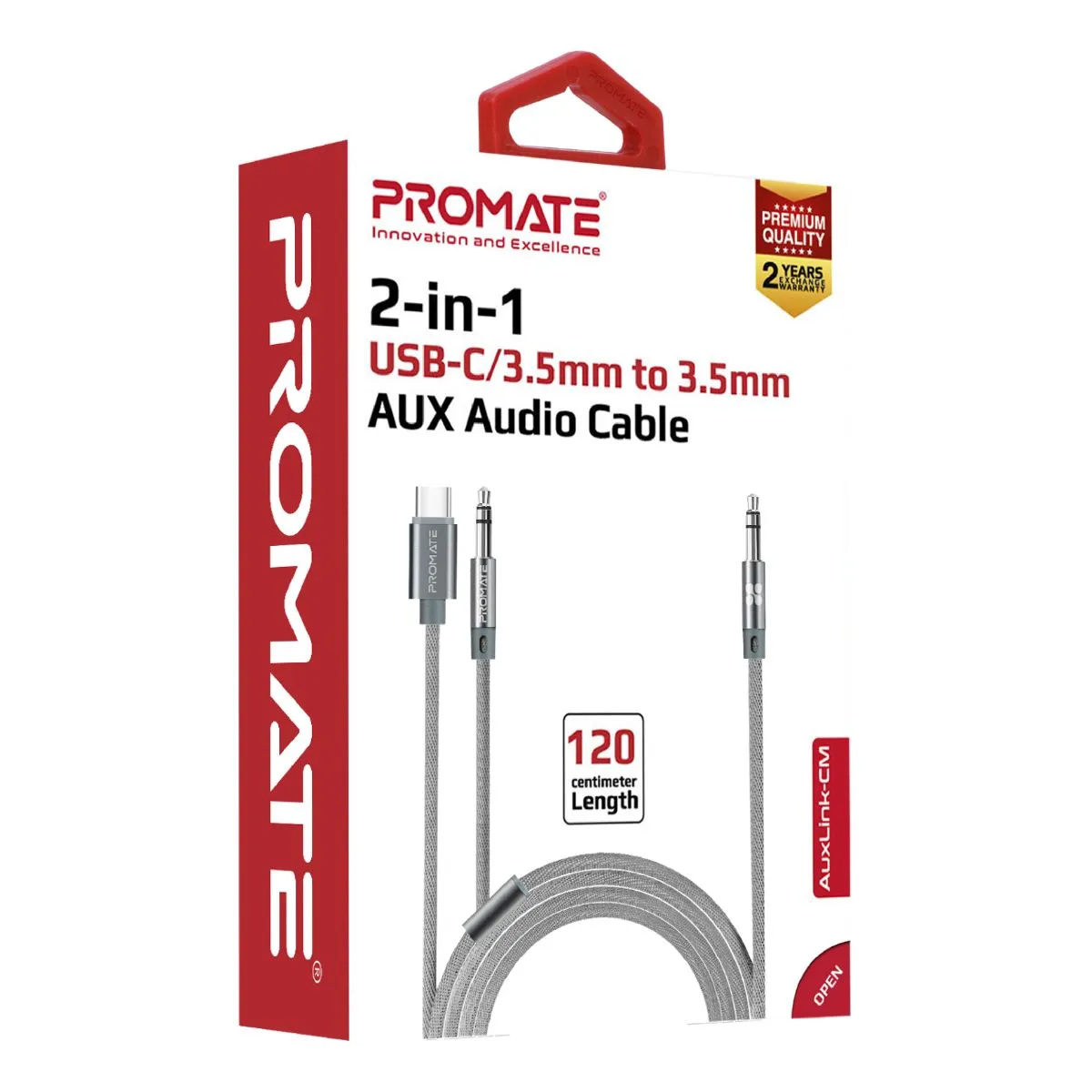 2-in-1 USB-C/3.5mm to 3.5mm AUX Audio Cable