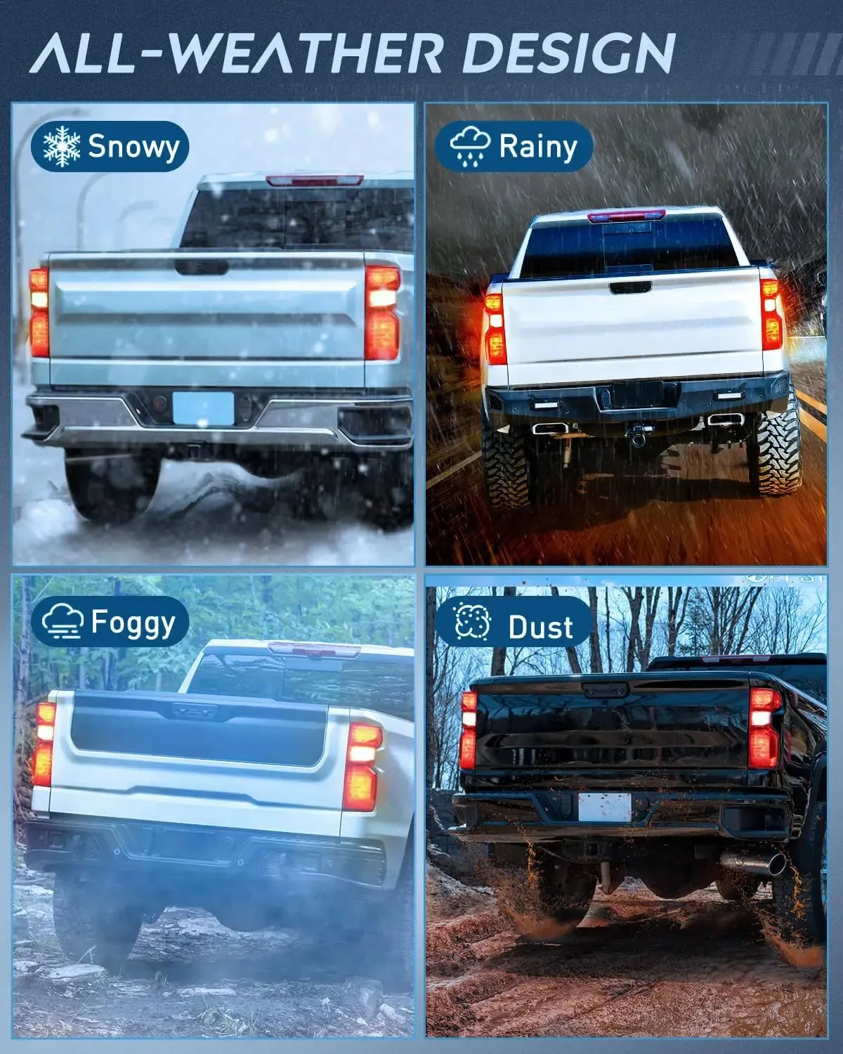 2019-2023 Chevy Silverado 1500 2020-2023 Chevy Silverado 2500HD 3500HD Tail light Assembly Rear Lamp Replacement OE Style Passenger Side