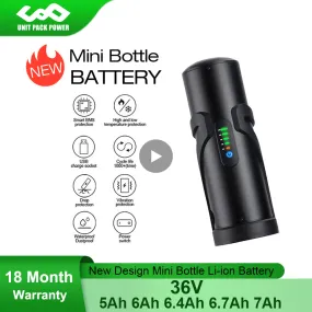 36V 7Ah 6Ah Mini Bottle eBike Battery With 18650 Sanyo/LG Lithium Cell for Bafang TSDZ2 500W 350W 250W Electric Bicycle Motor