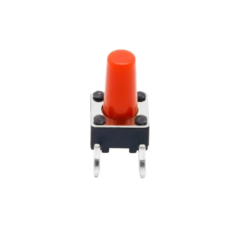 6x6x9mm Mini Tactile Black Button - 4Legs (Micro Push Switch)