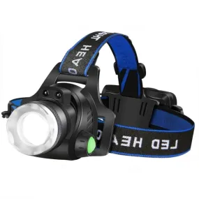 990000LM Rechargeable LED Headlamp Zoomable Torch Tactical Headlight Flashlight