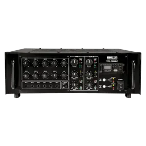 Ahuja PA Amplifier Two Zone 100W 100W w/ USB/SD 6-Microphone 2-Aux input and Impedance/voltage Output - TZA2000DP