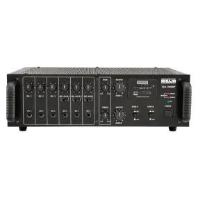 Ahuja PA Amplifier Two Zone 80W 80W w/ USB 6-Microphone 2-Aux input and Impedance/voltage Output - TZA1500DP