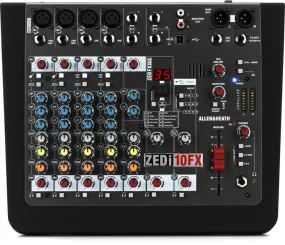 Allen & Heath ZEDi-10FX 10-channel Mixer with USB Audio Interface and Effects