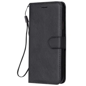 Anymob Black Leather Case Magnetic Flip Cover Wallet Phone Protection for Huawei P Smart 2020
