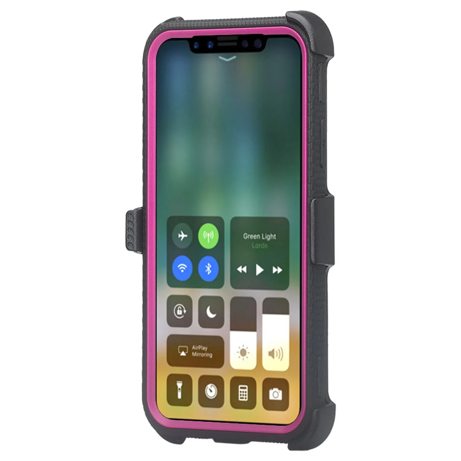 Apple iPhone 11 Case, iPhone 11 Case, Triple Protection 3-1 w/ Built in Screen Protector Heavy Duty Holster Shell Combo Case - Purple