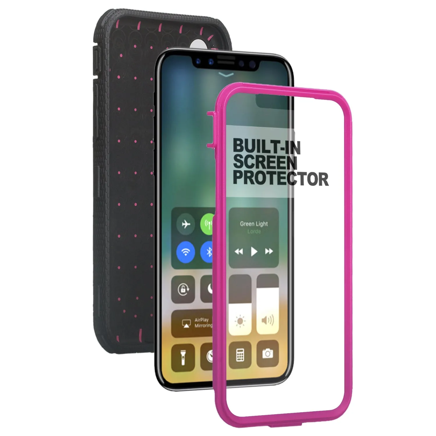 Apple iPhone 11 Case, iPhone 11 Case, Triple Protection 3-1 w/ Built in Screen Protector Heavy Duty Holster Shell Combo Case - Purple