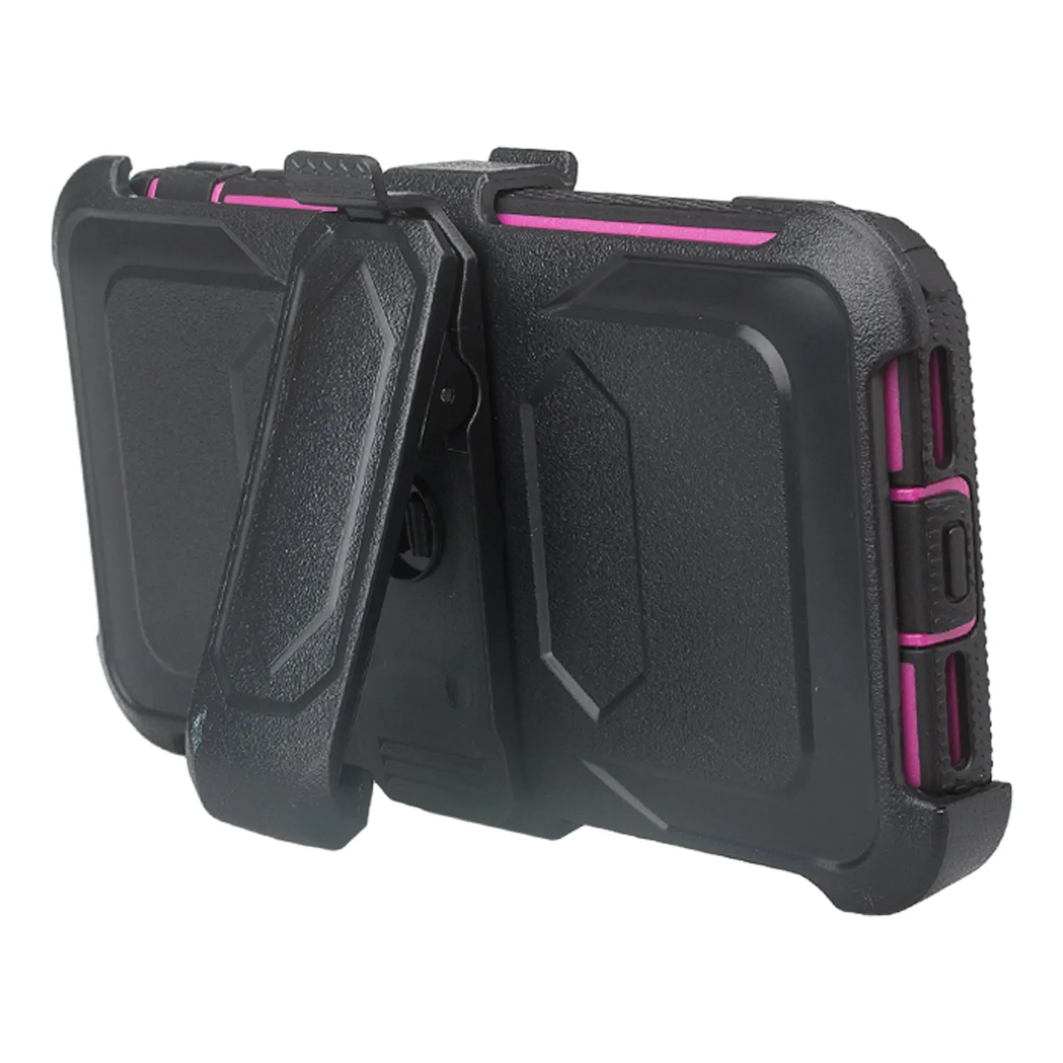 Apple iPhone 11 Case, iPhone 11 Case, Triple Protection 3-1 w/ Built in Screen Protector Heavy Duty Holster Shell Combo Case - Purple