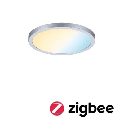 Areo VariFit Round LED Recessed Panel Smart Home Zigbee 175mm Tunable White - Chrome