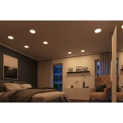 Areo VariFit Round LED Recessed Panel Smart Home Zigbee 175mm Tunable White - Chrome