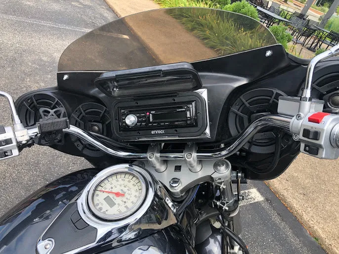 BATWING FAIRING WINDSHIELD 4 SUZUKI VL800K INTRUDER VOLUSIA 01-13 4x5" HOLES