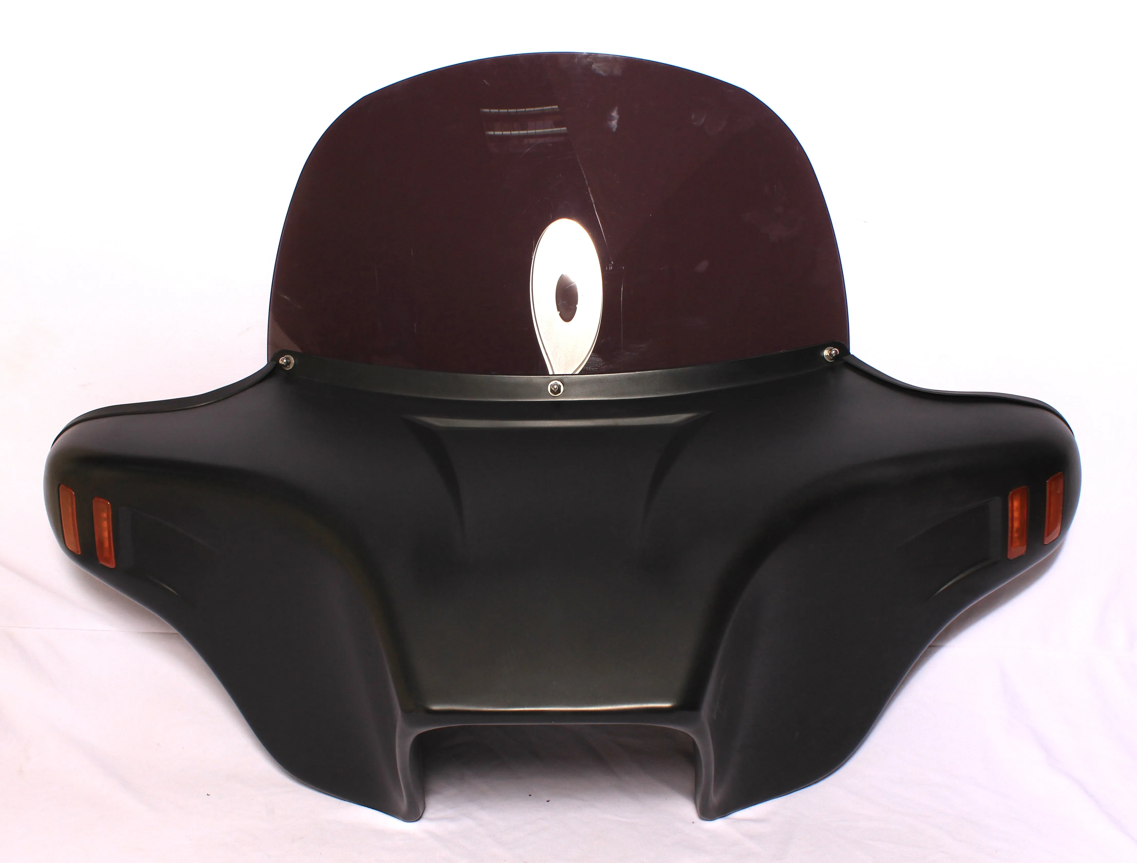 Batwing Fairing Windshield Kawasaki Vn1500 Classic 96-05 Unpainted ABS Red Light