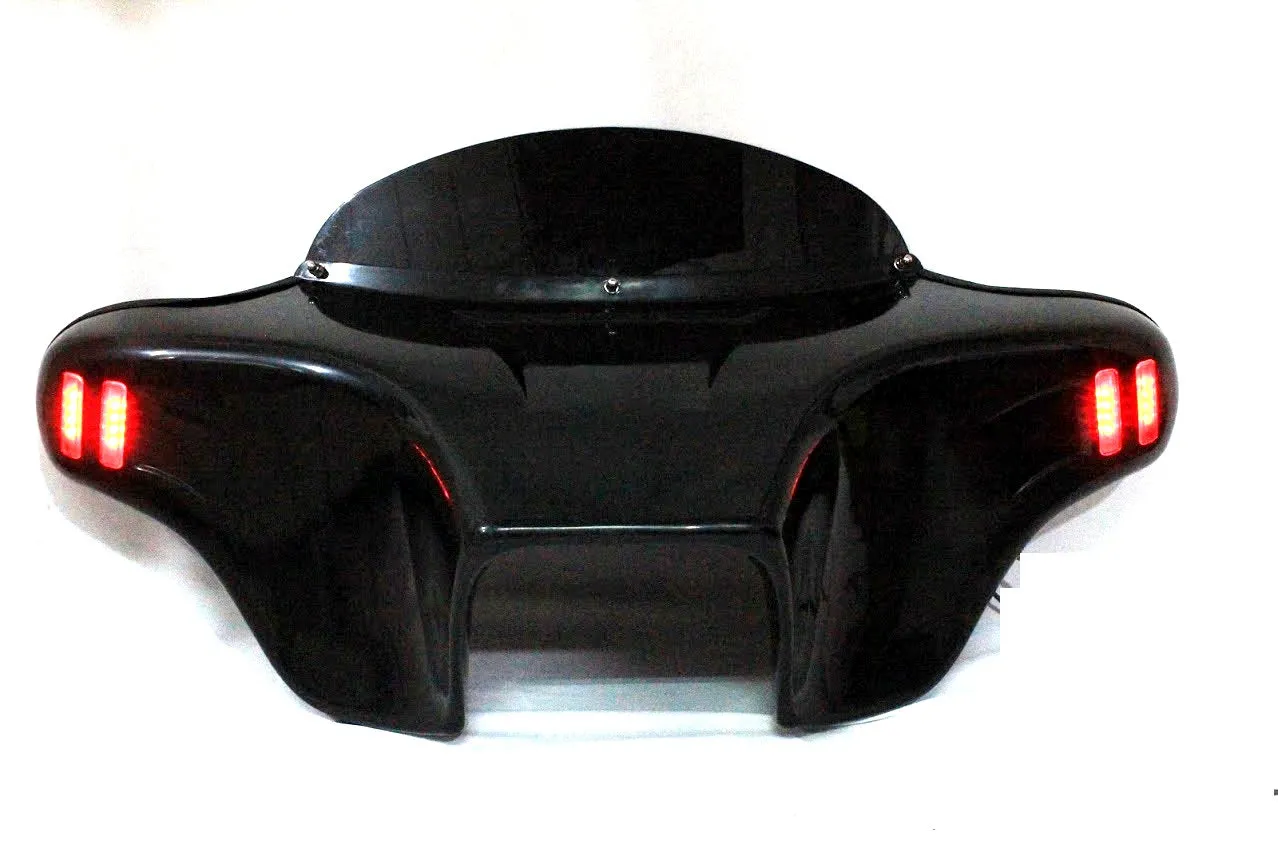 Batwing Fairing Windshield Suzuki Boulevard C90 C90t 05-09 ABS Red 6X9" Painted