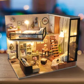 Bedroom loft house | Wooden 3D  kits | Furniture, Fitting and Lights