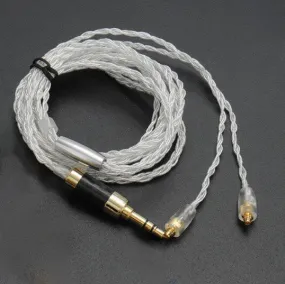 BGVP 5N Silver 4 Core HiFi Earphone Upgrade Cable