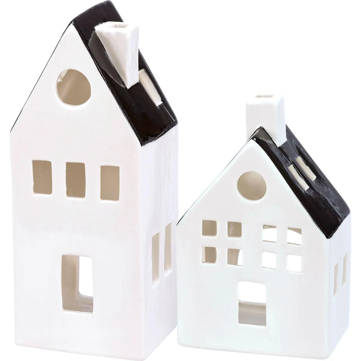 BLACK & WHITE HOUSES SITTER SET