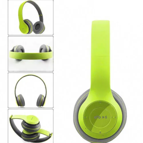 Bluetooth Foldable Headphones w/ Super Bass & Mic