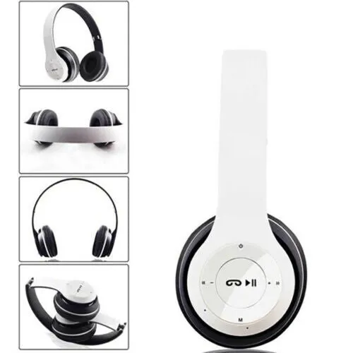Bluetooth Foldable Headphones w/ Super Bass & Mic