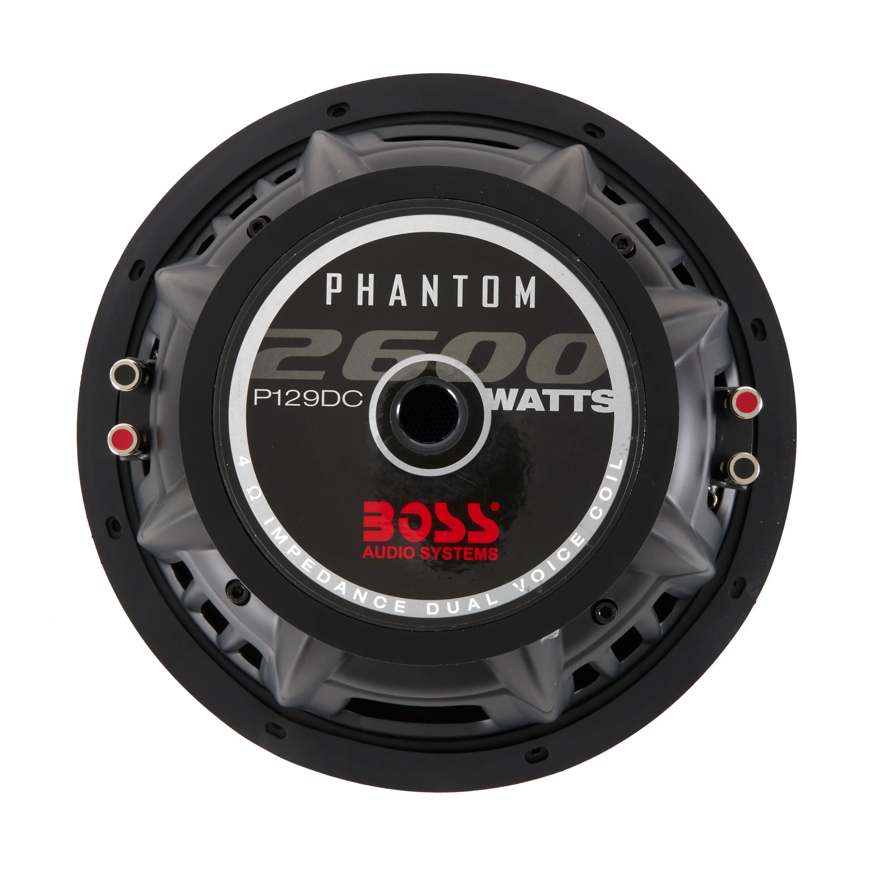 Boss Audio P129DC Phantom 12" 2600 Watt Max Power 4 Ohm DVC Car Audio Subwoofer