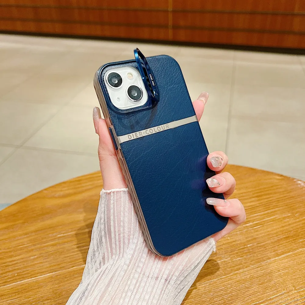 Bracket Kickstand TPU (Soft) | PC (Hard) Phone Case - iPhone 15 Pro
