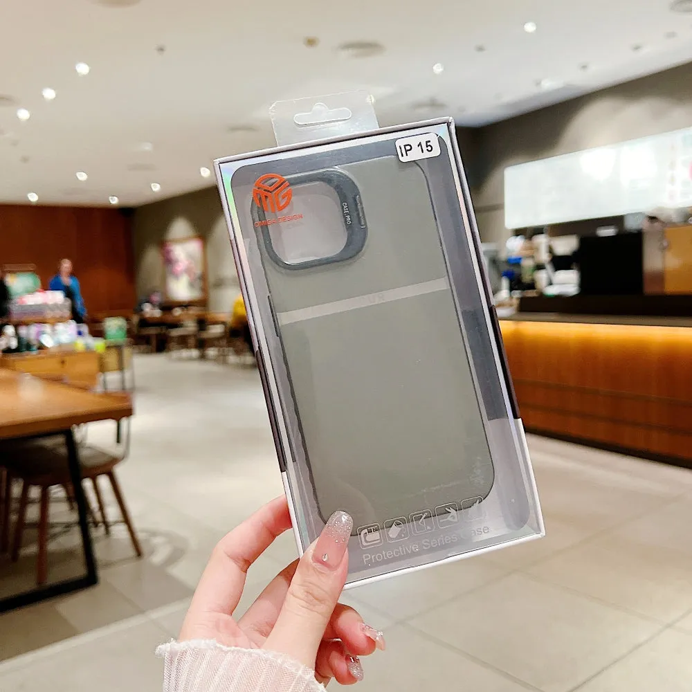 Bracket Kickstand TPU (Soft) | PC (Hard) Phone Case - iPhone 15 Pro