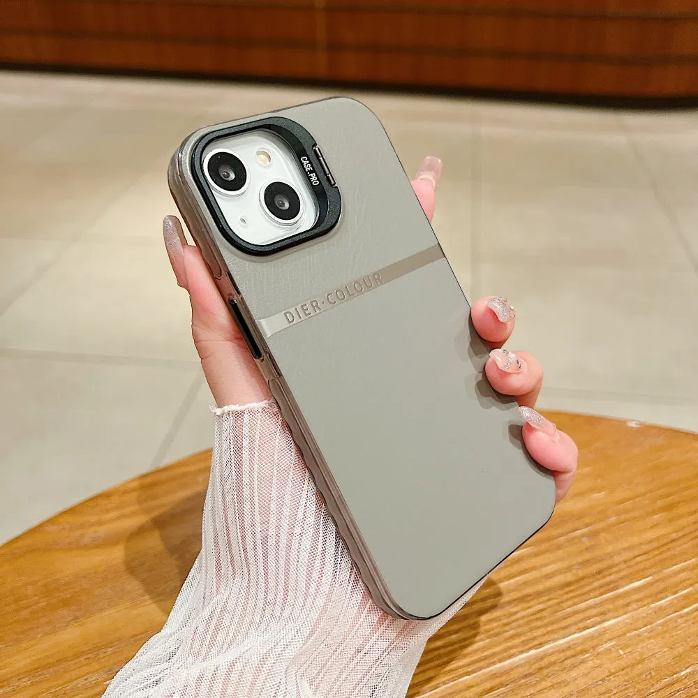 Bracket Kickstand TPU (Soft) | PC (Hard) Phone Case - iPhone 15 Pro