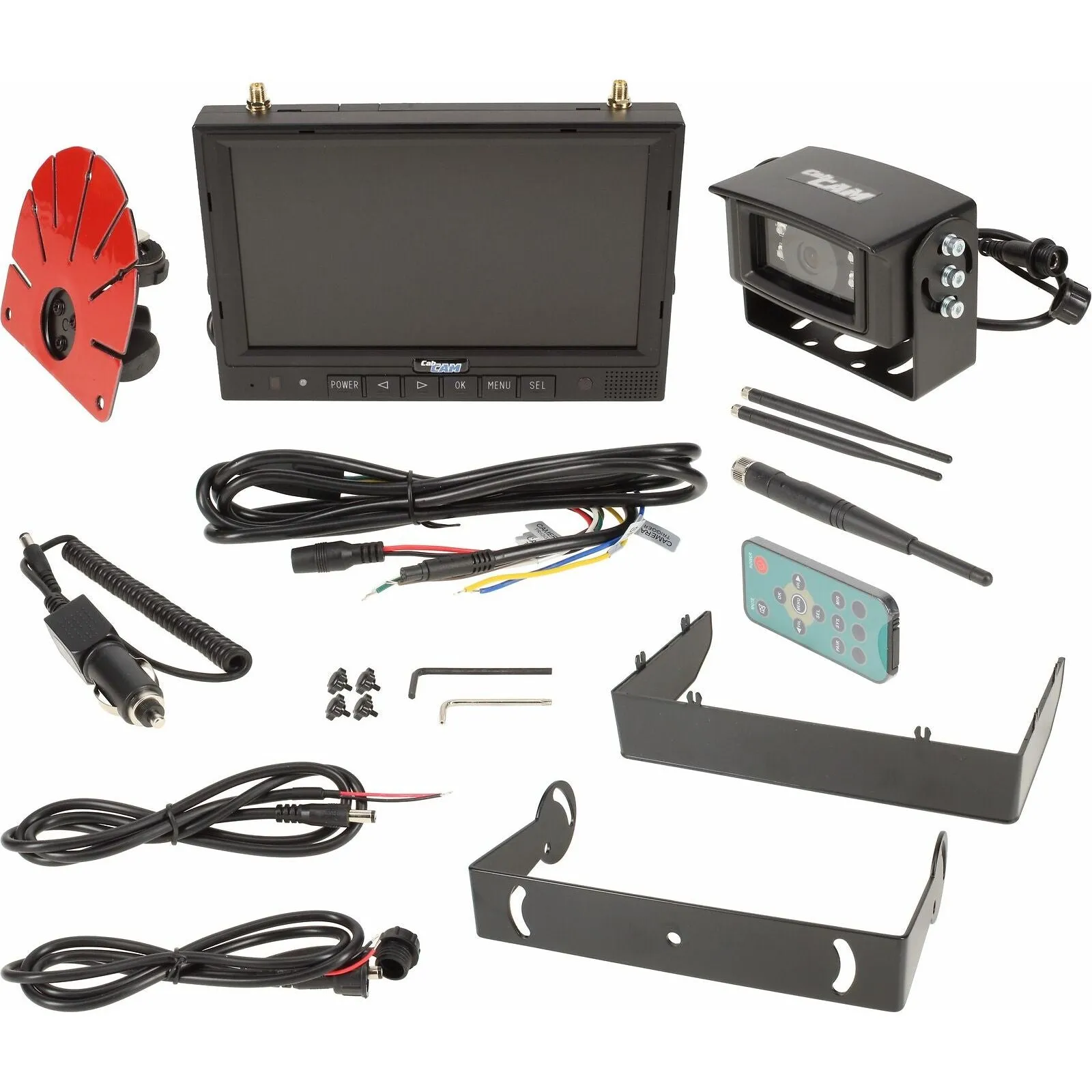 CabCAM 7" HD Quad Wireless Monitor - 1 Camera Observation System w/ Recording