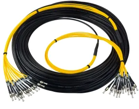 Camplex 12-Channel LC-Single Mode Tactical Fiber Optical Snake- 2000 Foot