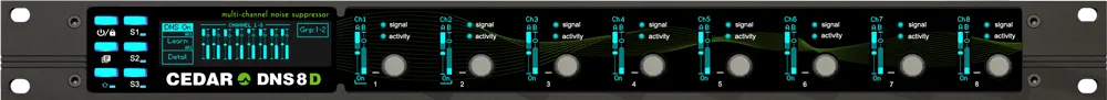 Cedar Audio DNS 8D - 8-Channel Dialogue Noise Suppressor with Dante®