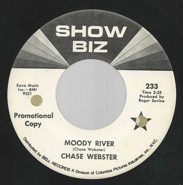 Chase Webster - Moody River (7", Promo) (VG )