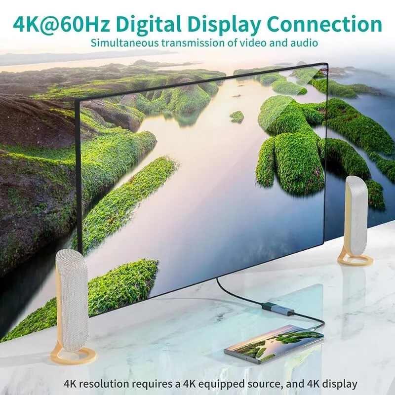 CHOETECH USB Type C To DisplayPort Adapter (4K@60HZ) Thunderbolt 3 (HUB-H11)