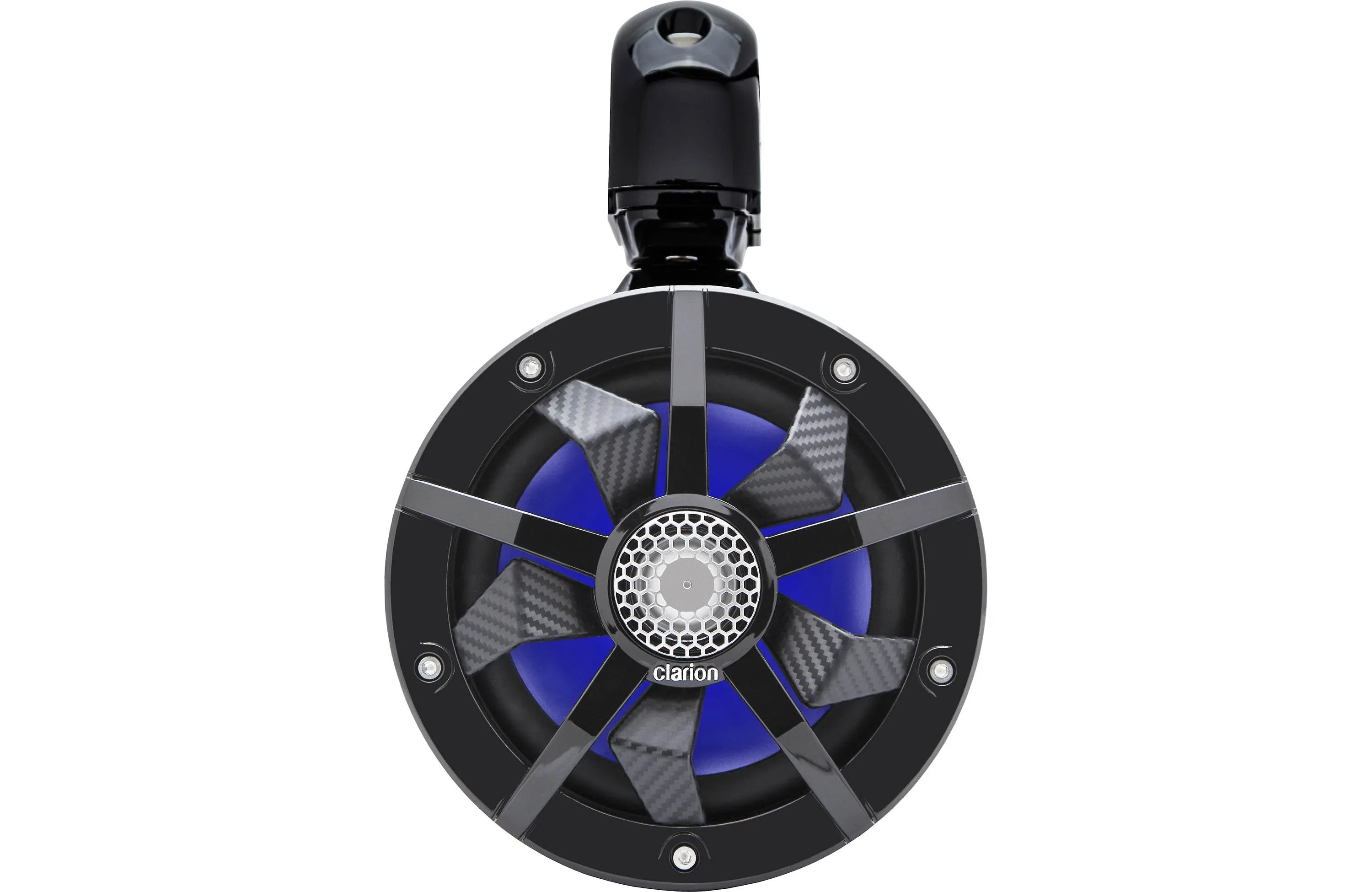 Clarion CM1624TB 6.5" Marine Black Tower Speakers w/ Swiveling Clamps