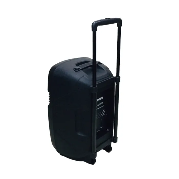 [CLEARANCE] Crown 500W 12" 2-Way Professional Instrumental Sound System Speaker with Microphone and Guitar Input | PRO-2008