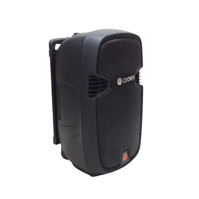 [CLEARANCE] Crown 500W 12" 2-Way Professional Instrumental Sound System Speaker with Microphone and Guitar Input | PRO-2008