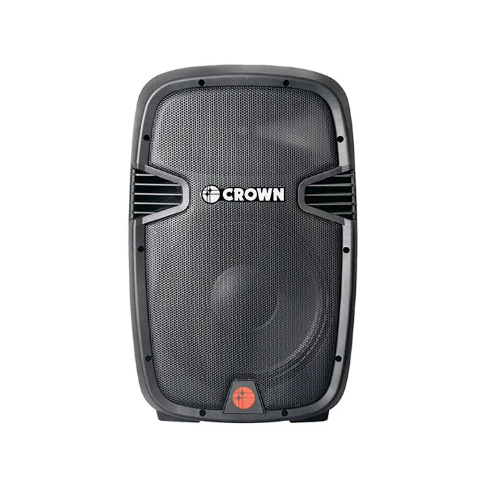 [CLEARANCE] Crown 500W 12" 2-Way Professional Instrumental Sound System Speaker with Microphone and Guitar Input | PRO-2008
