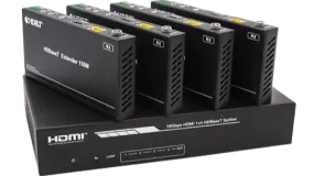 Covid D1H4B-200 1x4 4K HDMI Splitter With 4 Receiver