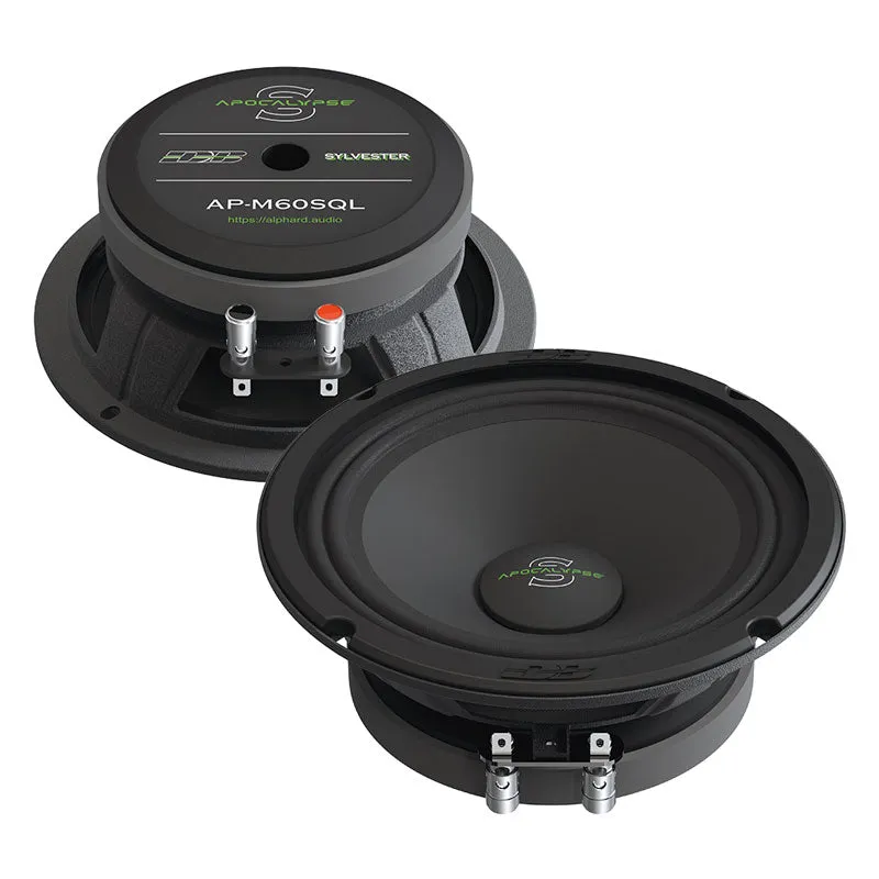 Deaf Bonce Apocalypse AP-M60SQL 6.5" 150W RMS Sylvester Midrange Speakers (Pair)