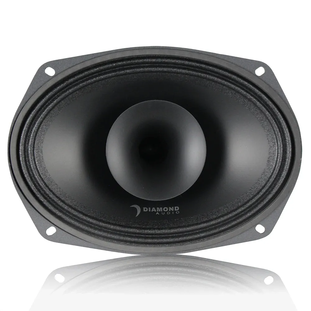 Diamond Audio 6x9" Full Range Co-ax Horn Speaker 2Ohm 250W RMS Motorsport Series