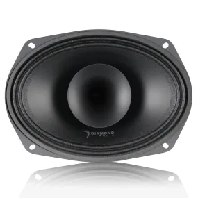 Diamond Audio 6x9" Full Range Co-ax Horn Speaker 2Ohm 250W RMS Motorsport Series