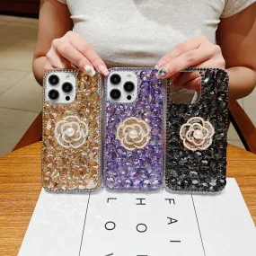Diamond Flower TPU (Soft) | PC (Hard) Case - iPhone 12