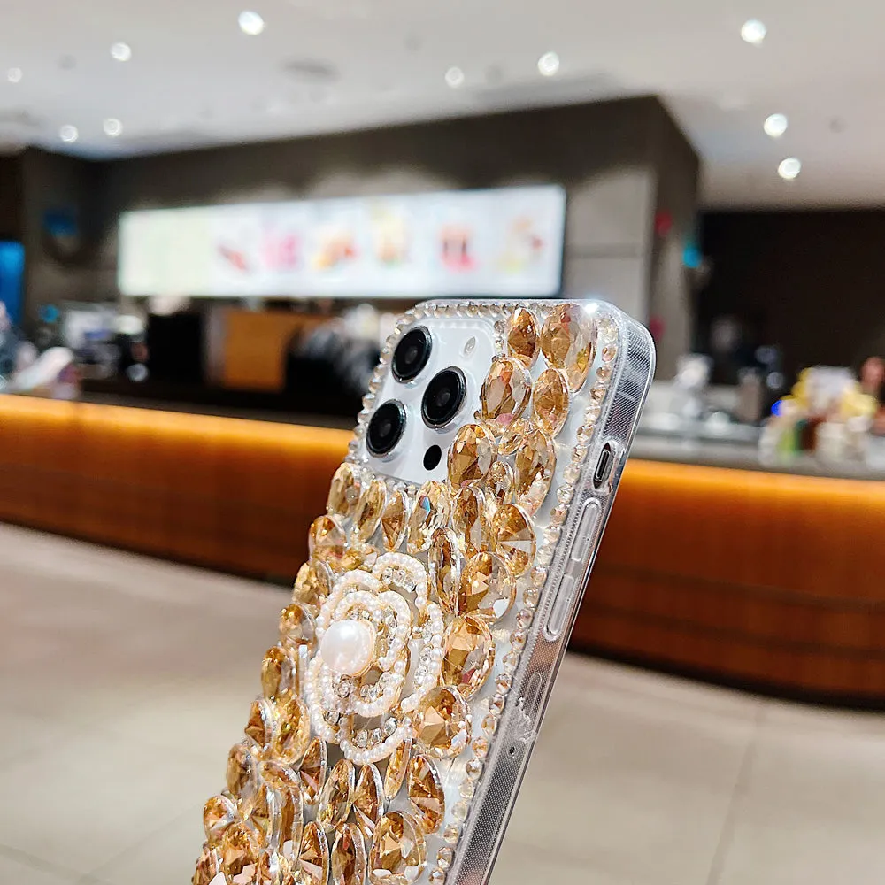 Diamond Flower TPU (Soft) | PC (Hard) Case - Samsung S21FE