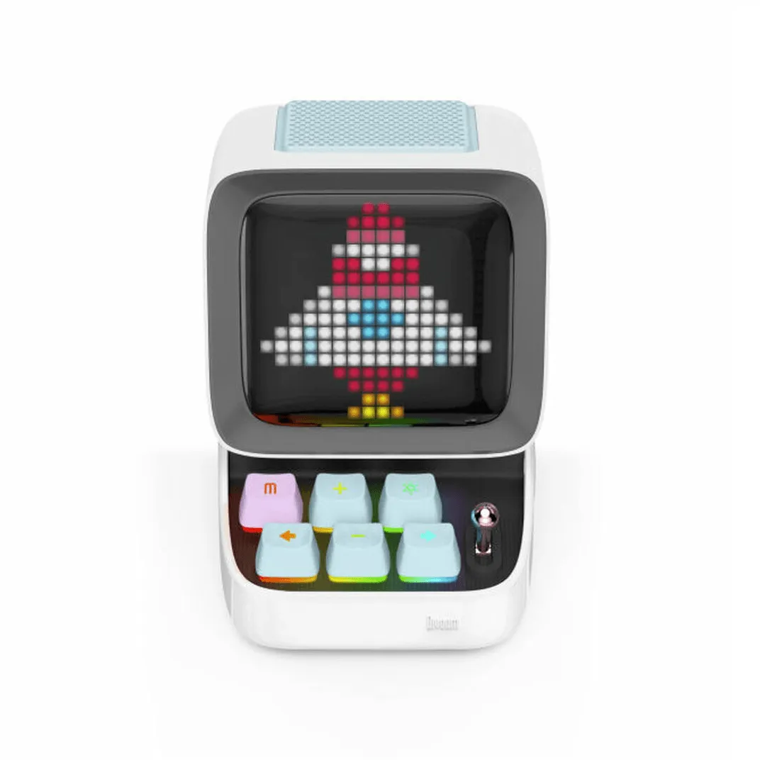 Divoom Ditoo Plus Pixel Art Display Bluetooth Speaker White