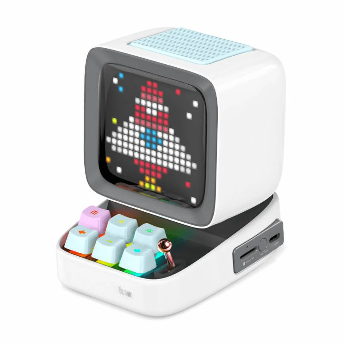 Divoom Ditoo Plus Pixel Art Display Bluetooth Speaker White
