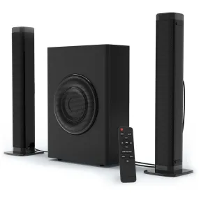 DR.J Professional 65896 Soundbar with Subwoofer, 2.1 CH Separable Sound Bars for TV