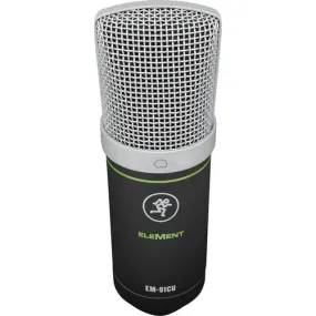 EM-91C Large-Diaphragm Condenser Microphone With XLR Cable & Shockmount