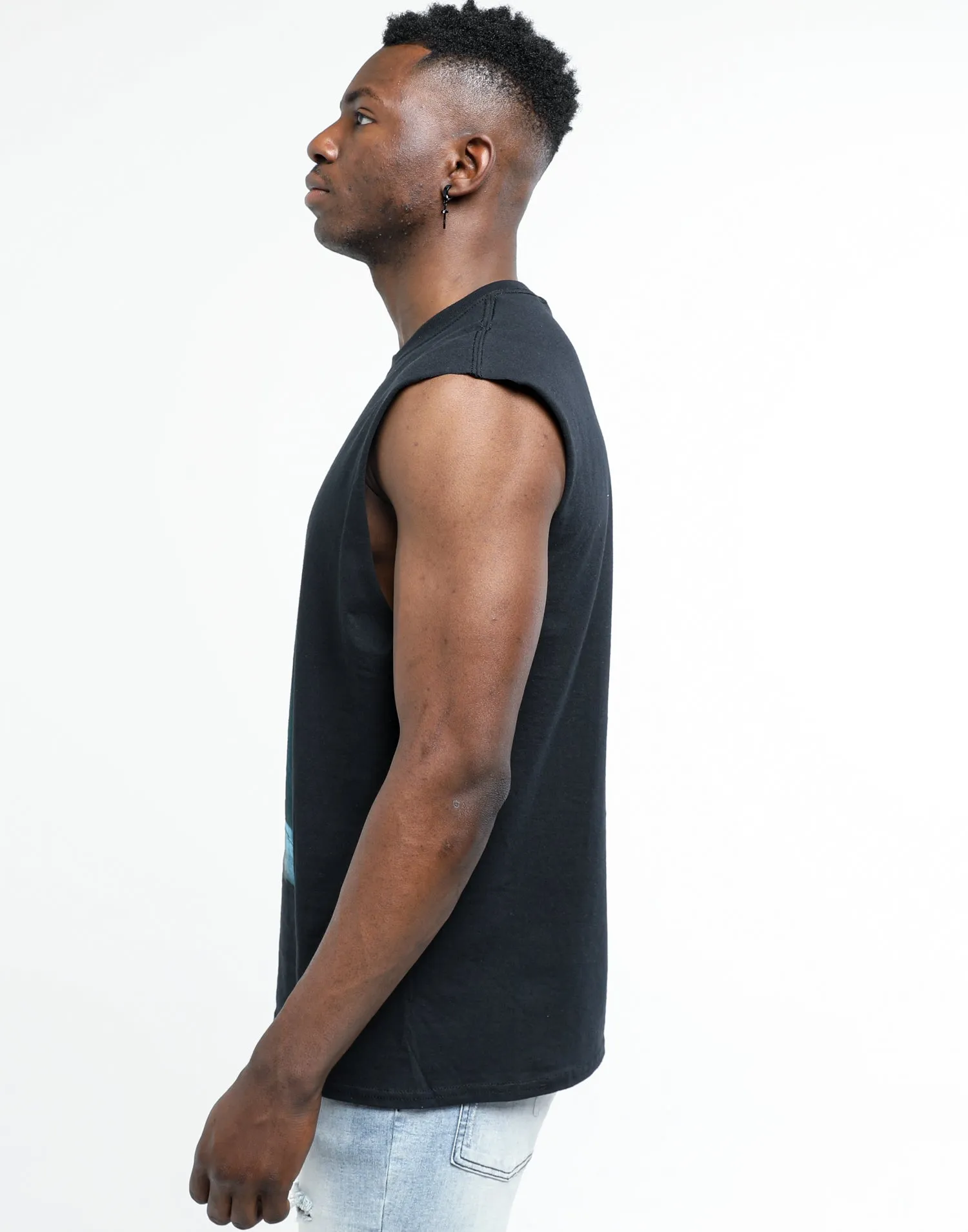 Eminem Stage Lights Muscle Tee Black