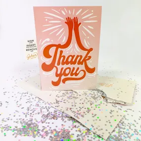 Endless High-Pitched Thank You 🍦🔊 - Joker Greeting Prank Card (Glitter   Sound)