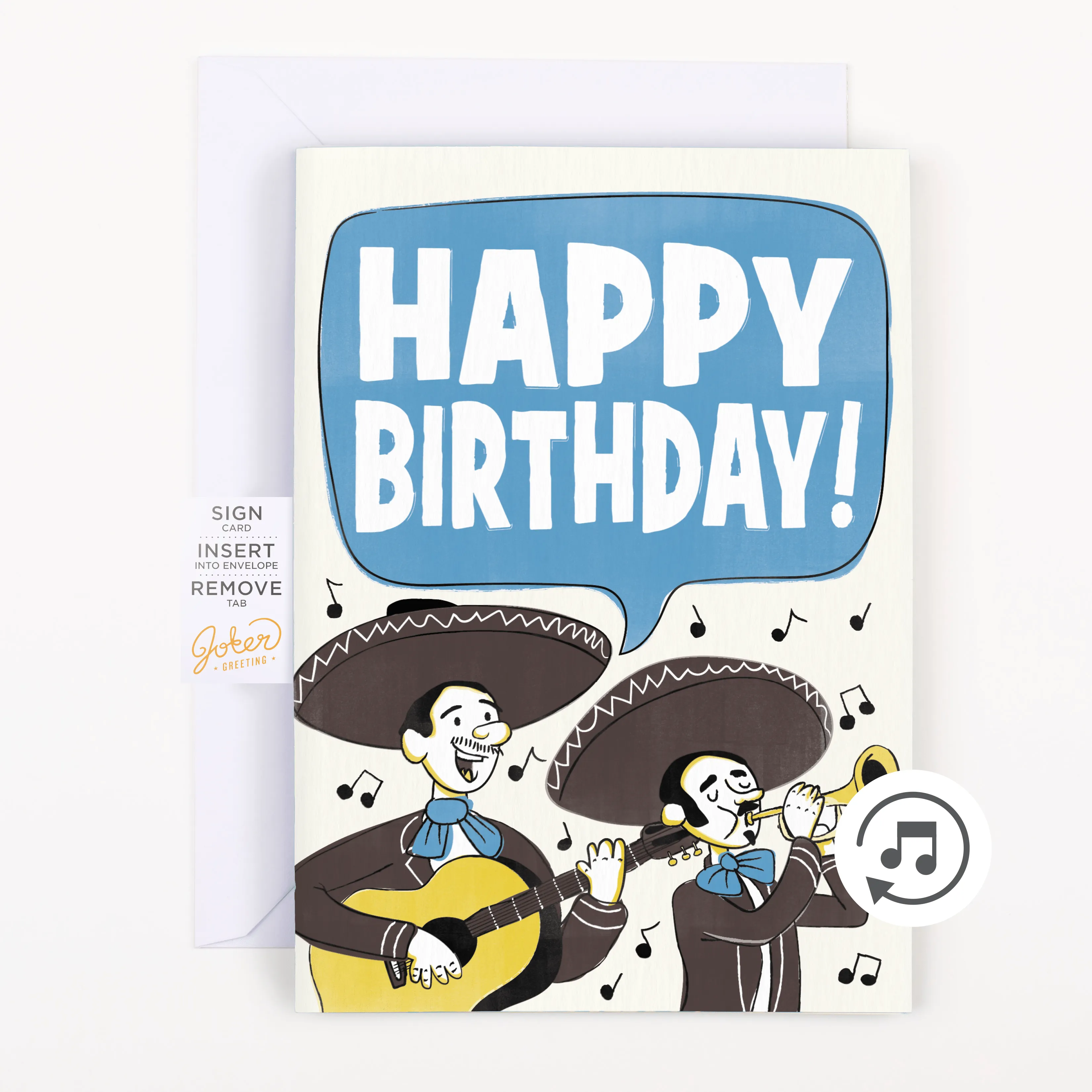 Endless Mariachi Birthday 🪇🔊 - Joker Greeting Prank Card (Glitter   Sound)